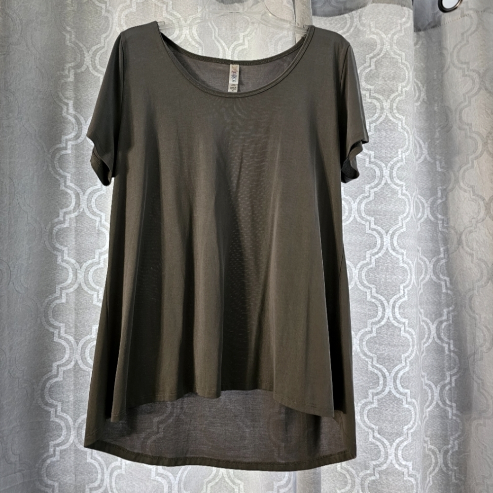 Top by LuLaRoe Gray Relaxed Fit Short Sleeve Classic T-Shirt XL